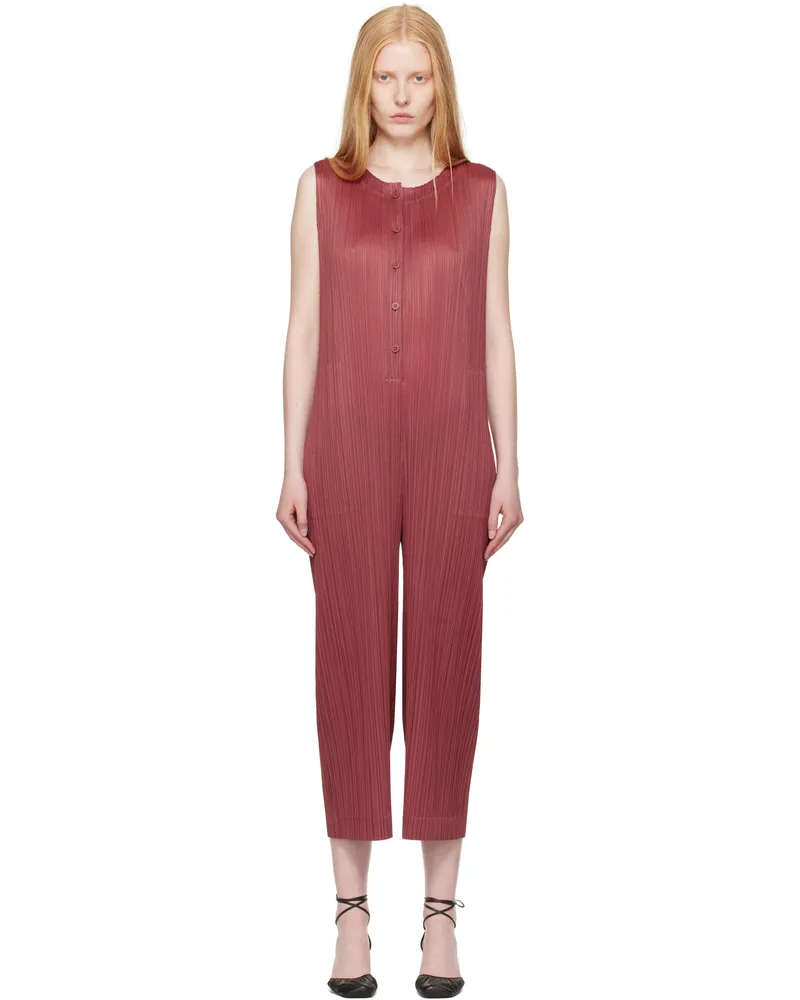 Issey Miyake Burgundy Monthly Colors May Jumpsuit 40