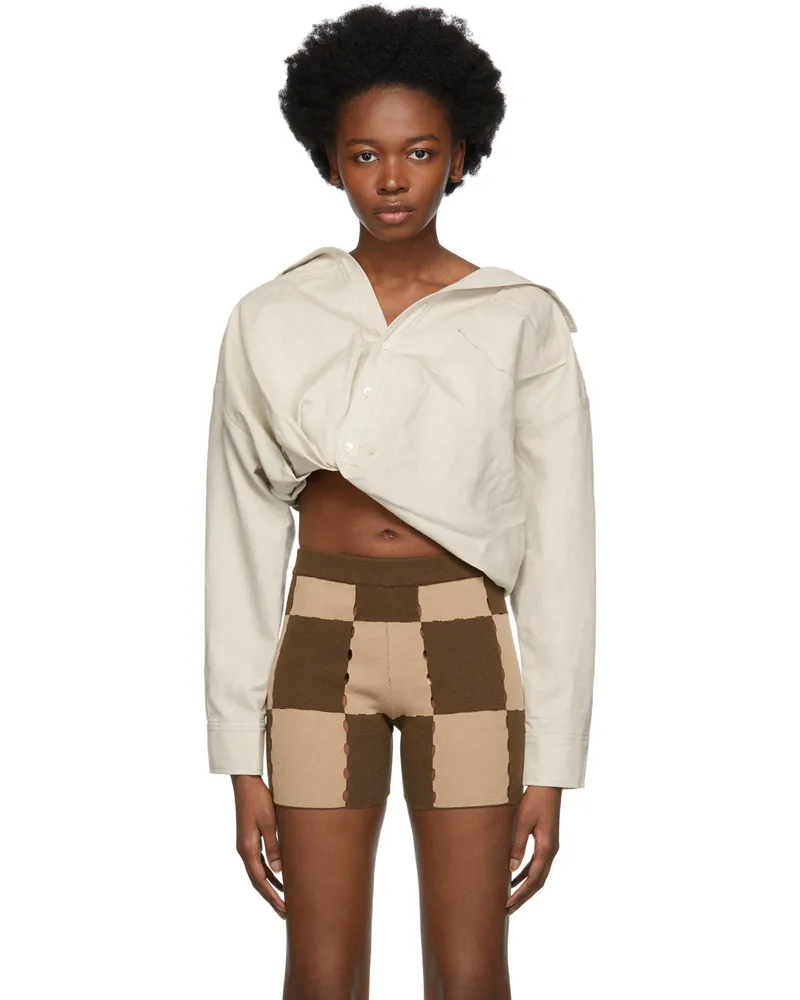 Jacquemus Beige 'La Chemise Mejean' Shirt 150
