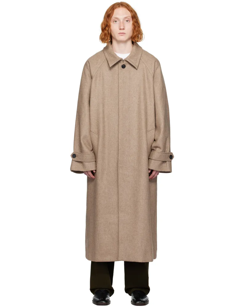 Mark Kenly Domino Tan Studio Taupe Christof Coat Warm