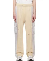 Feng Chen Wang Beige Paneled Sweatpants Beige