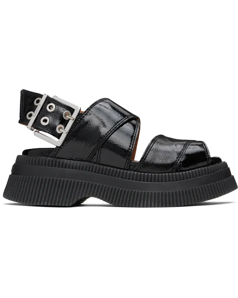 Ganni Black Platform Sandals 099