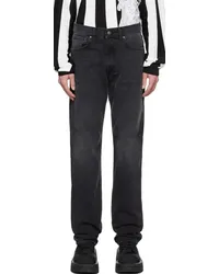 FourTwoFour on Fairfax Black Baggy-Fit Jeans Black