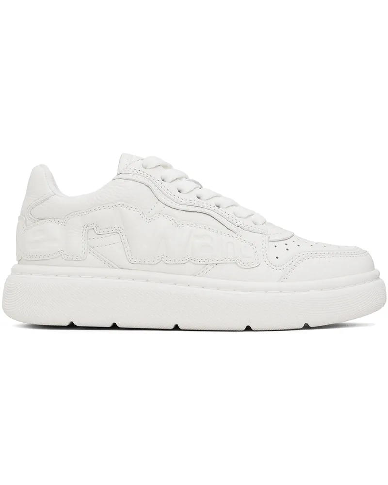 Alexander Wang White Puff Pebble Leather Sneakers 144