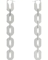 Jil Sander Silver Chain Earrings Silver