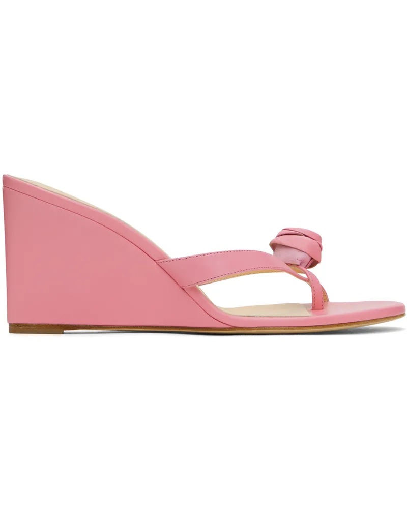 Magda Butrym Pink Wedge Heeled Sandals Pink