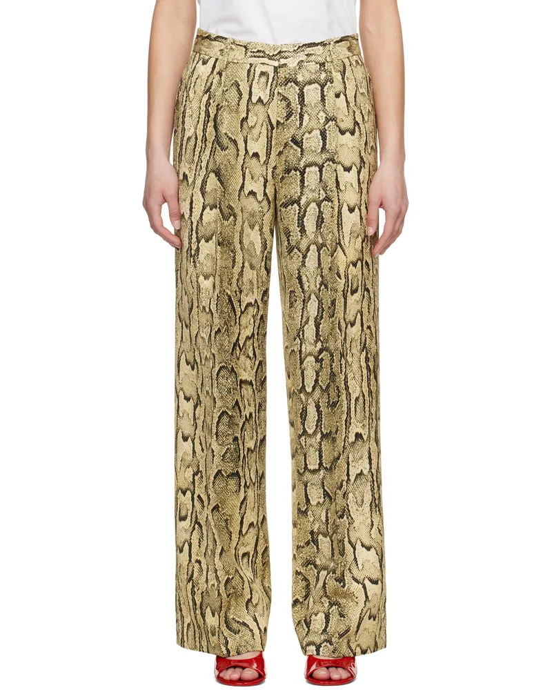 Dries van Noten Beige Jacquard Trousers 103