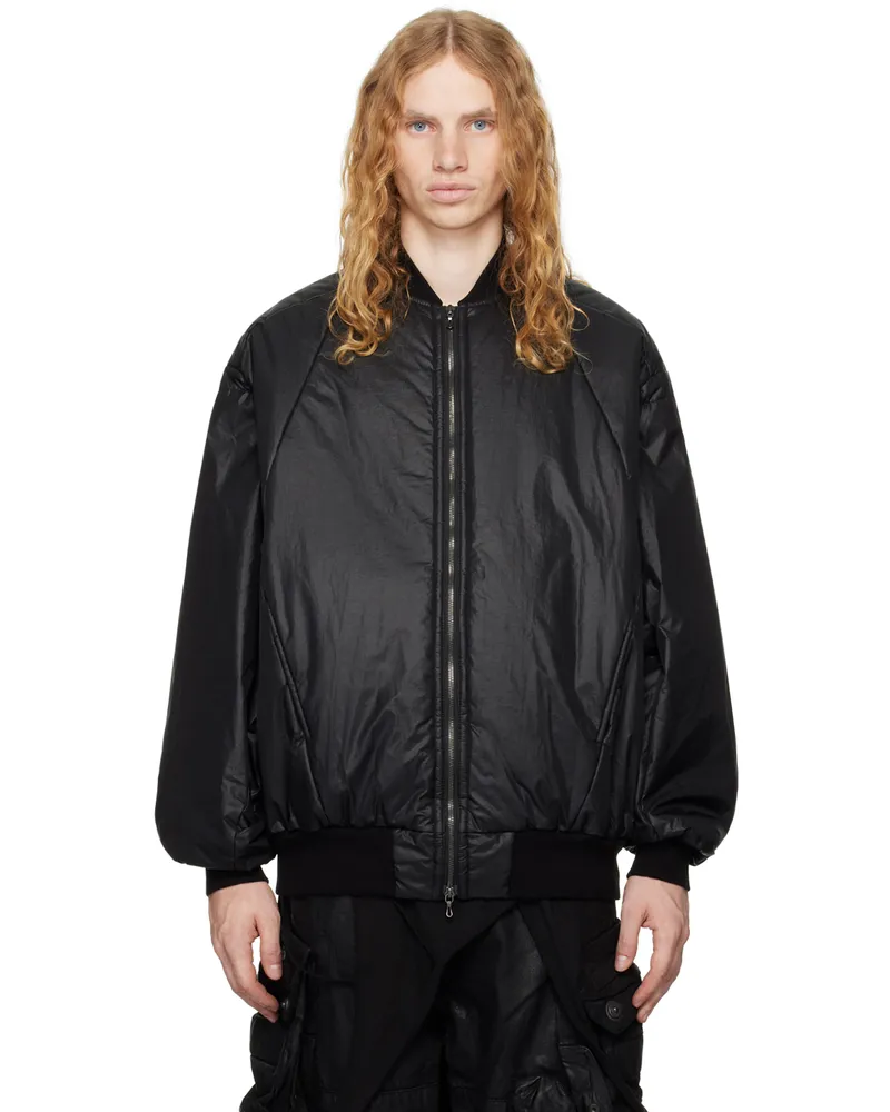 Julius Black Airwing Bomber Jacket Black