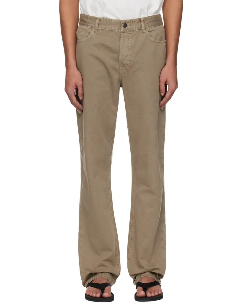 The Row Taupe Carlisle Jeans Tau