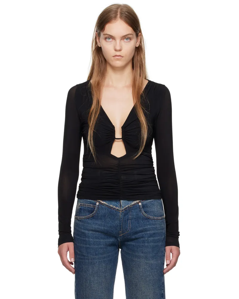 Isabel Marant Black Laura Blouse 01bk