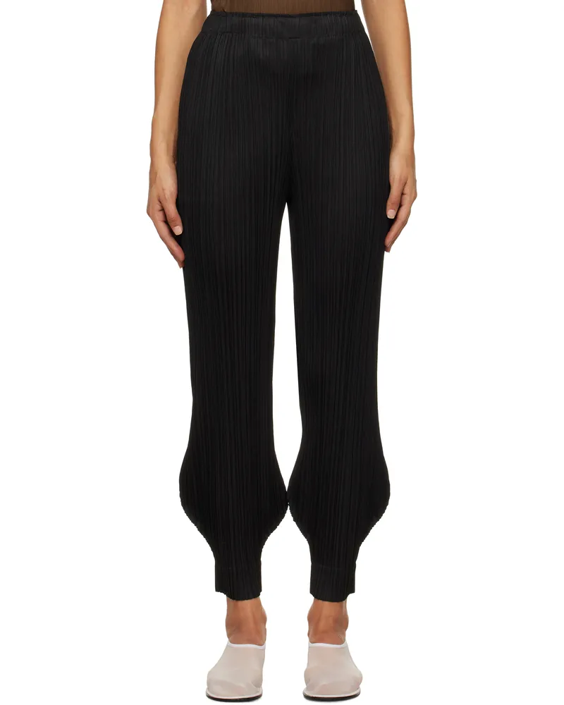 Issey Miyake Black Monthly Colors October Trousers 15