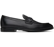 Black Gancini Ornament Loafers