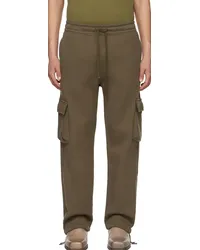 John Elliott + Co Brown Corpus Cargo Sweatpants Cedar