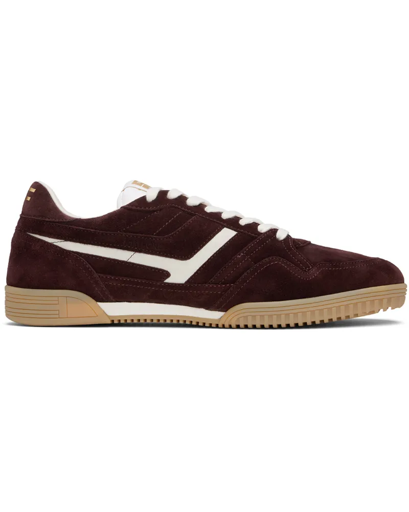 Tom Ford Burgundy Suede Jackson Sneakers Wine