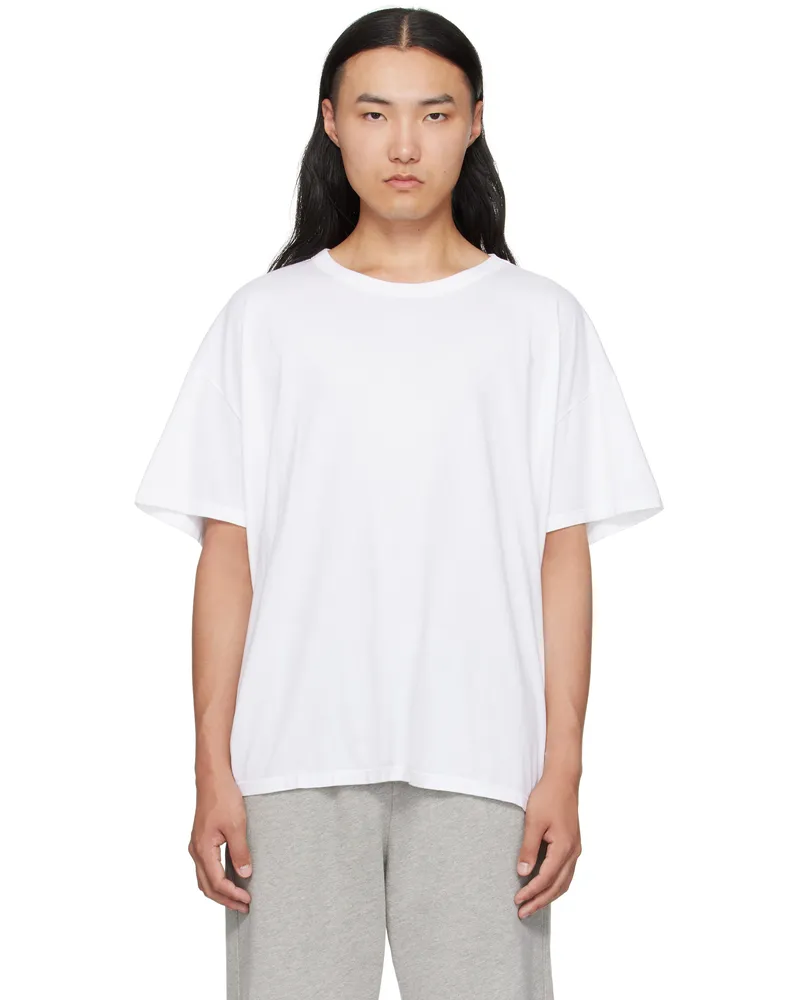 LES TIEN White Oversized T-shirt White