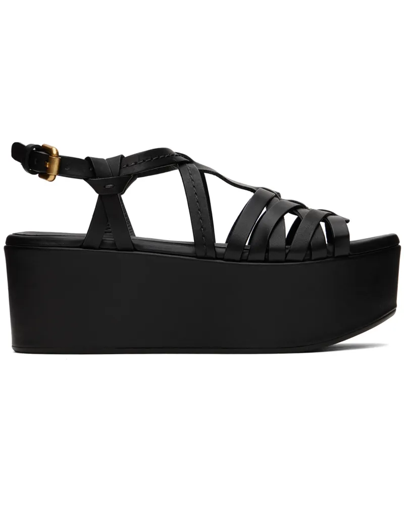 See by Chloé Black Sierra Heeled Sandals 001