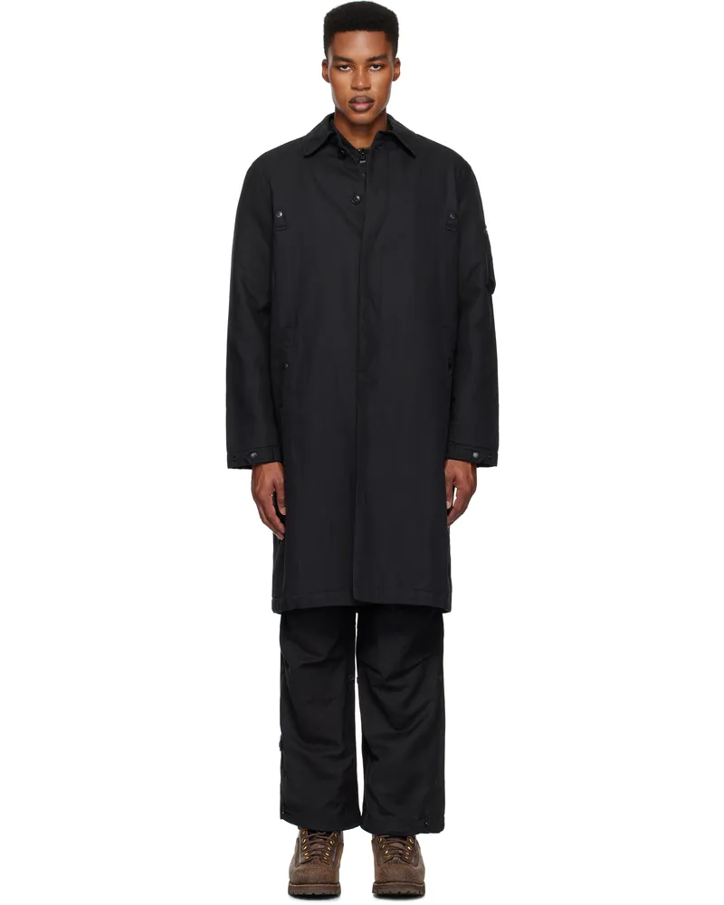 maharishi Black 5337 DPM: Bonsai Sparse MA Mac Coat Black