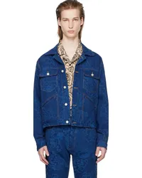 CMMN SWDN Indigo Harris Denim Jacket Indigo