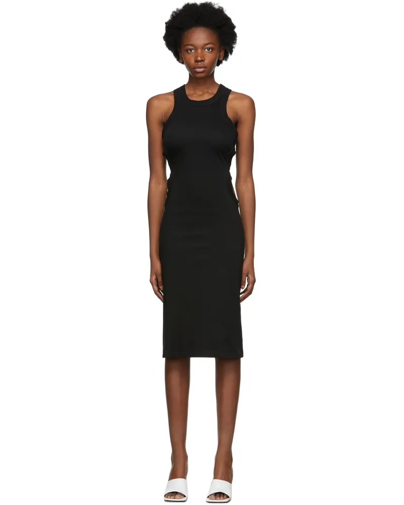 Dion Lee Black Jersey Tank Dress Black
