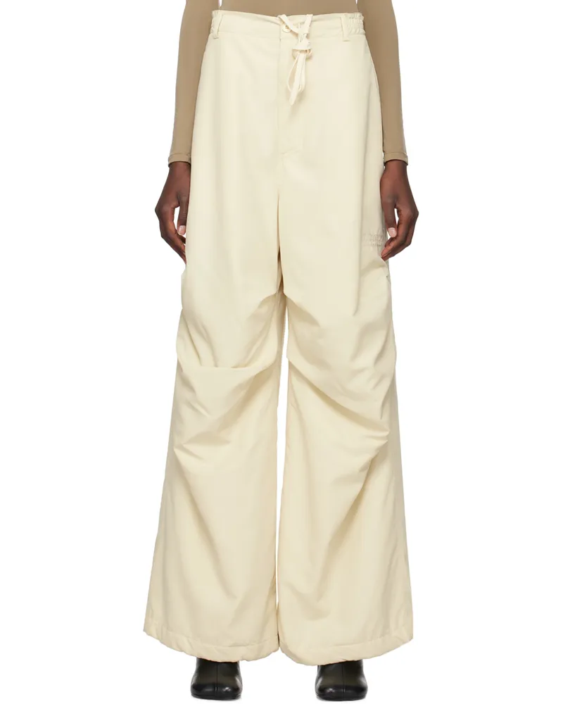 Maison Margiela Off-White Wide-Leg Trousers 102