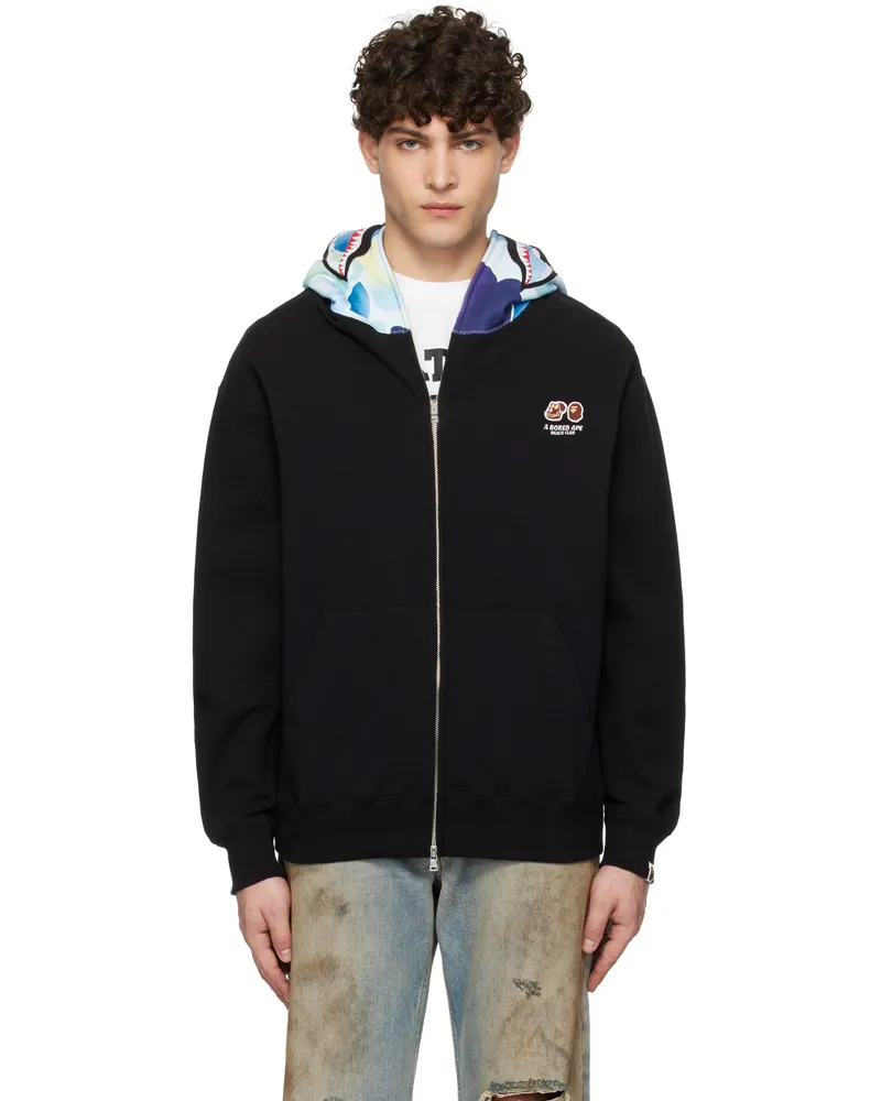 BAPE Black BAYC Edition Shark Full Zip Hoodie Blk-black