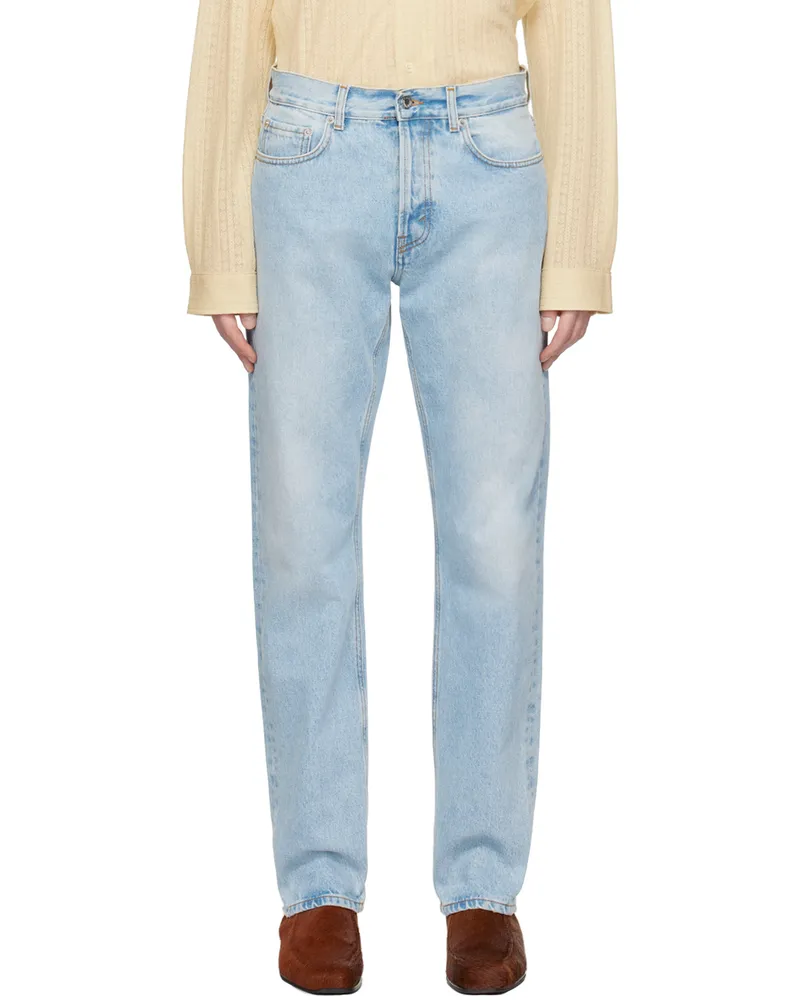 Séfr Blue Straight Cut Jeans Subtle