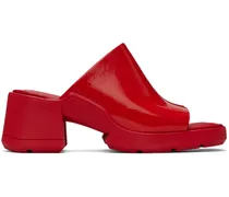 Red Clarin Mule Sandals