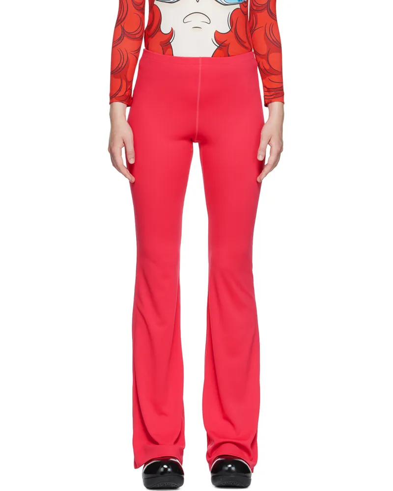 pushBUTTON Pink Bell Bottom Leggings Pk