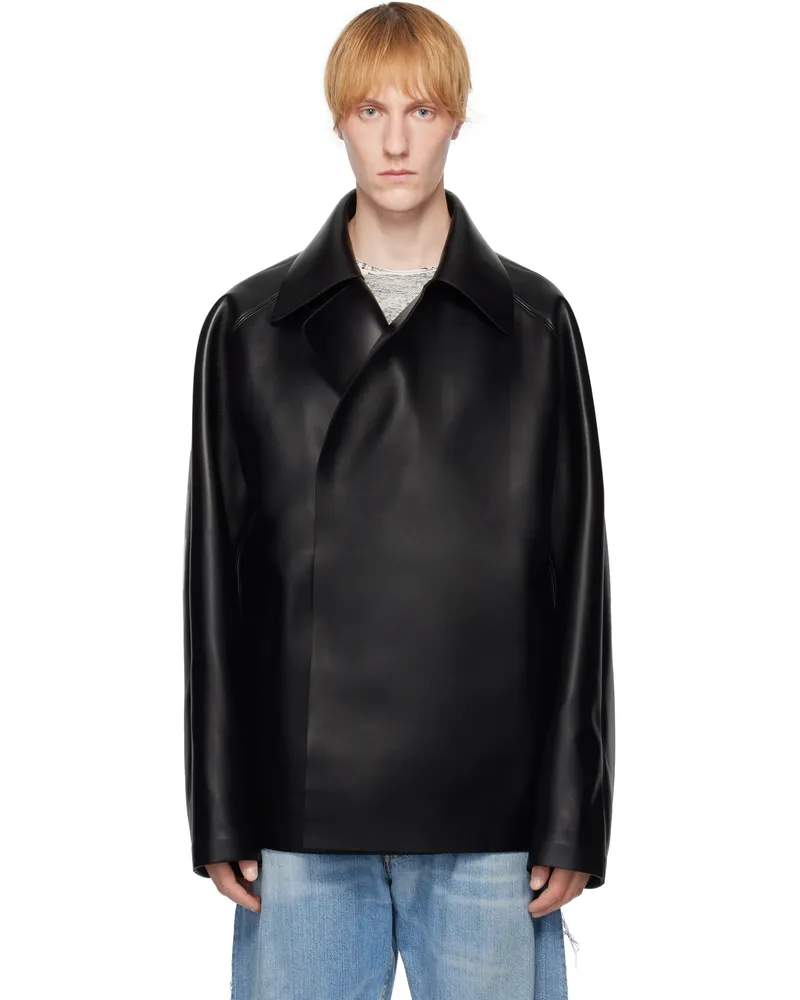 Diesel Black J-Markus Faux-Leather Jacket 9xx