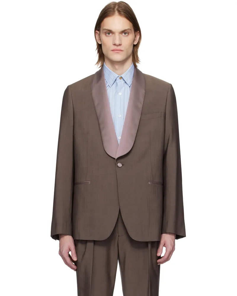 Paul Smith Purple Wool-Mohair Evening Blazer 59b