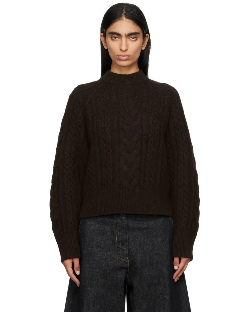 Studio Nicholson Brown Molve Sweater Espresso