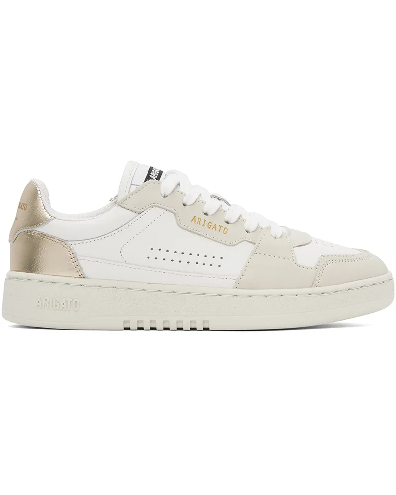 Axel Arigato White & Gold Dice Lo Sneakers White