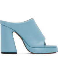 Proenza Schouler Blue Forma Platform Sandals Sky