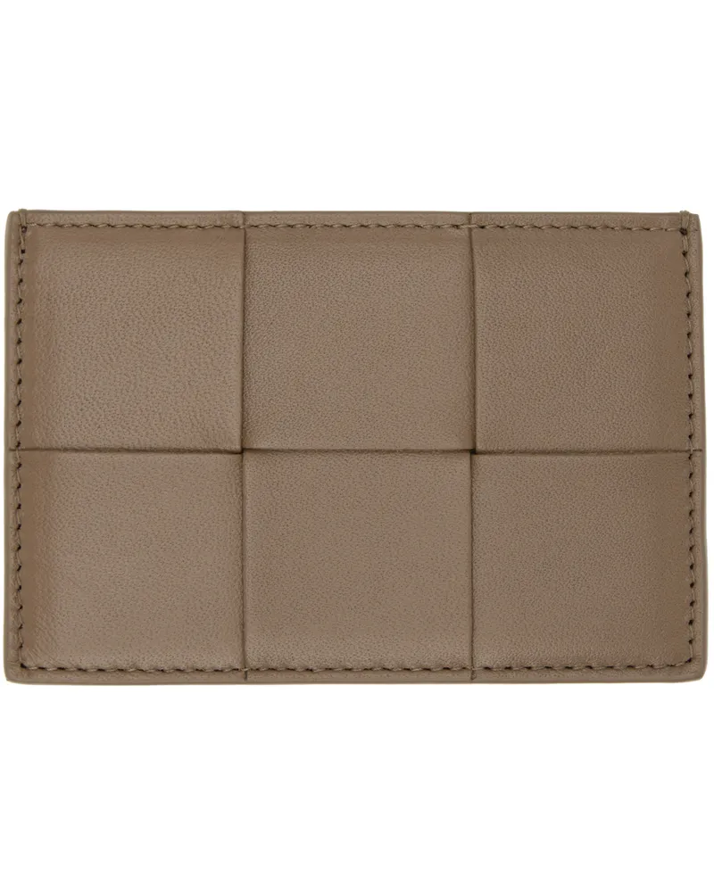 Bottega Veneta Brown Cassette Card Holder 2560