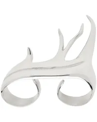 Yohji Yamamoto Silver Elk Double Ring Silver