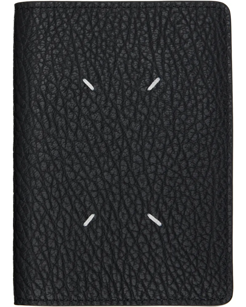 Maison Margiela Black Calfskin Passport Holder T8013