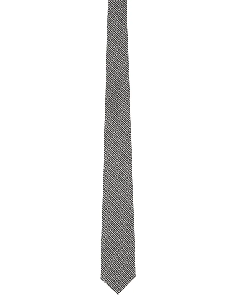 Ernest W. Baker Black & White Classic Tie Houndstooth