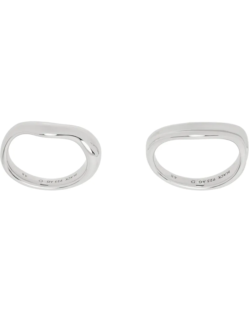 Maria Black Silver Vayu Ring Set Silver