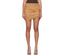 Tan Val Miniskirt