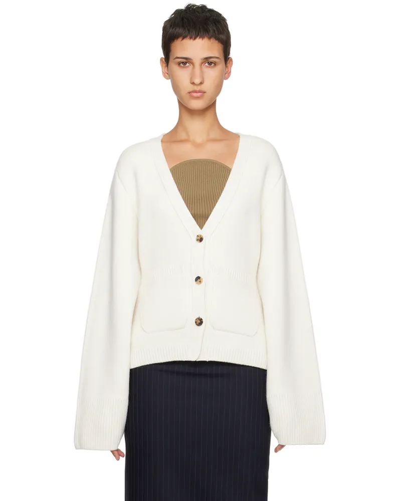 KHAITE Off-White 'The Scarlet' Cardigan 183