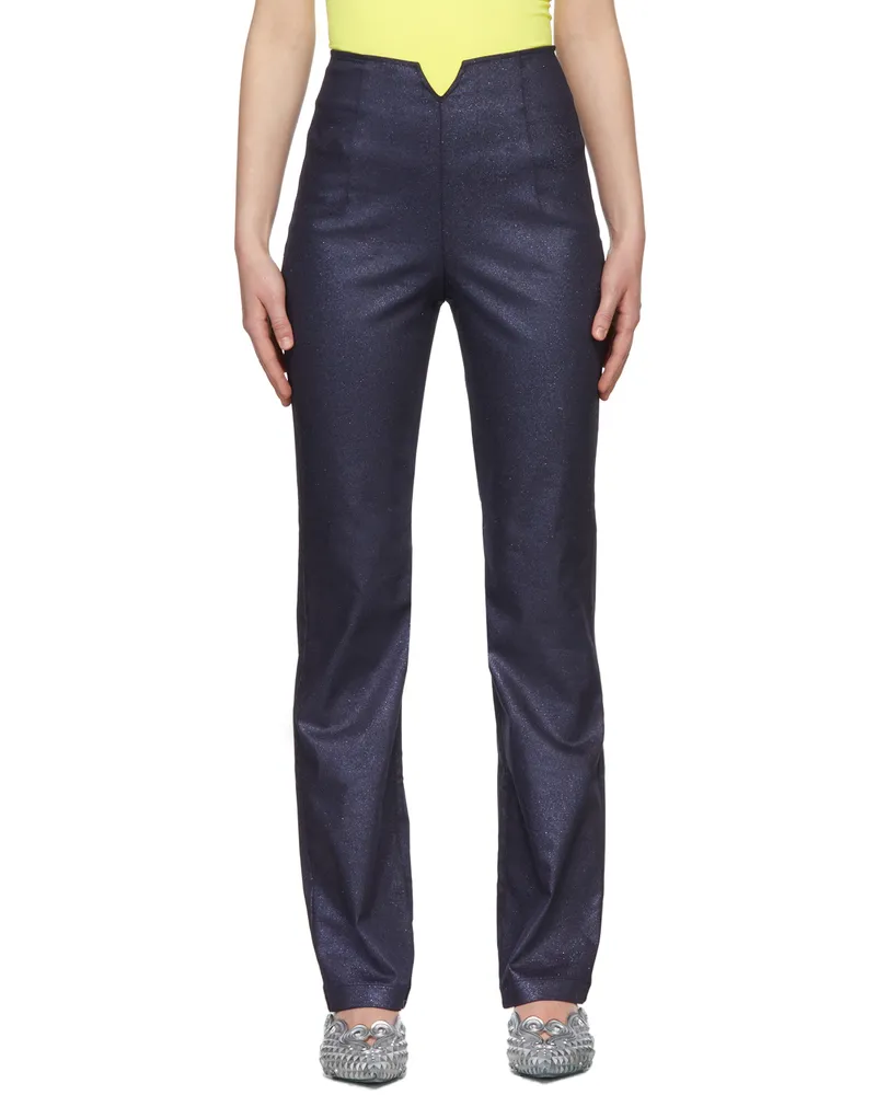 Maisie Wilen Indigo Shimmer Contra Jeans Indigo