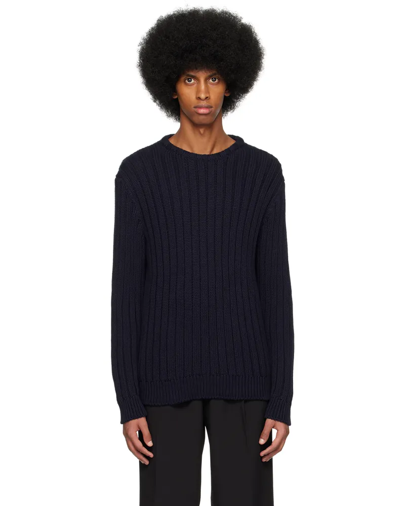 Massimo Alba Navy Loris Sweater Blu