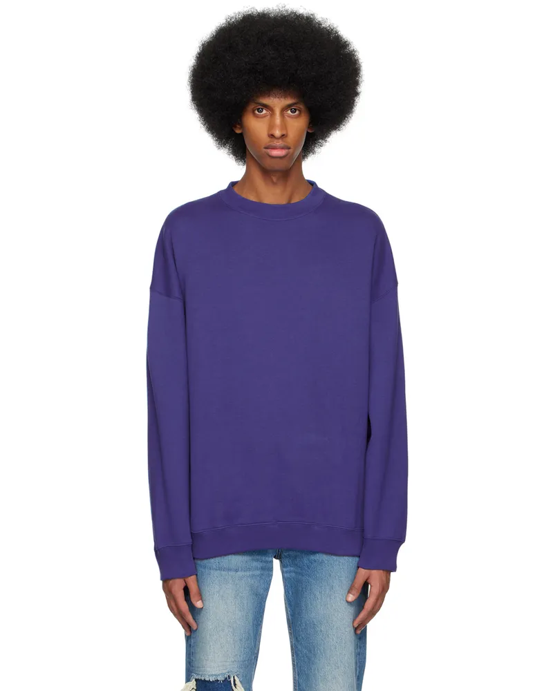 Filippa K Blue Crewneck Sweatshirt Pacific