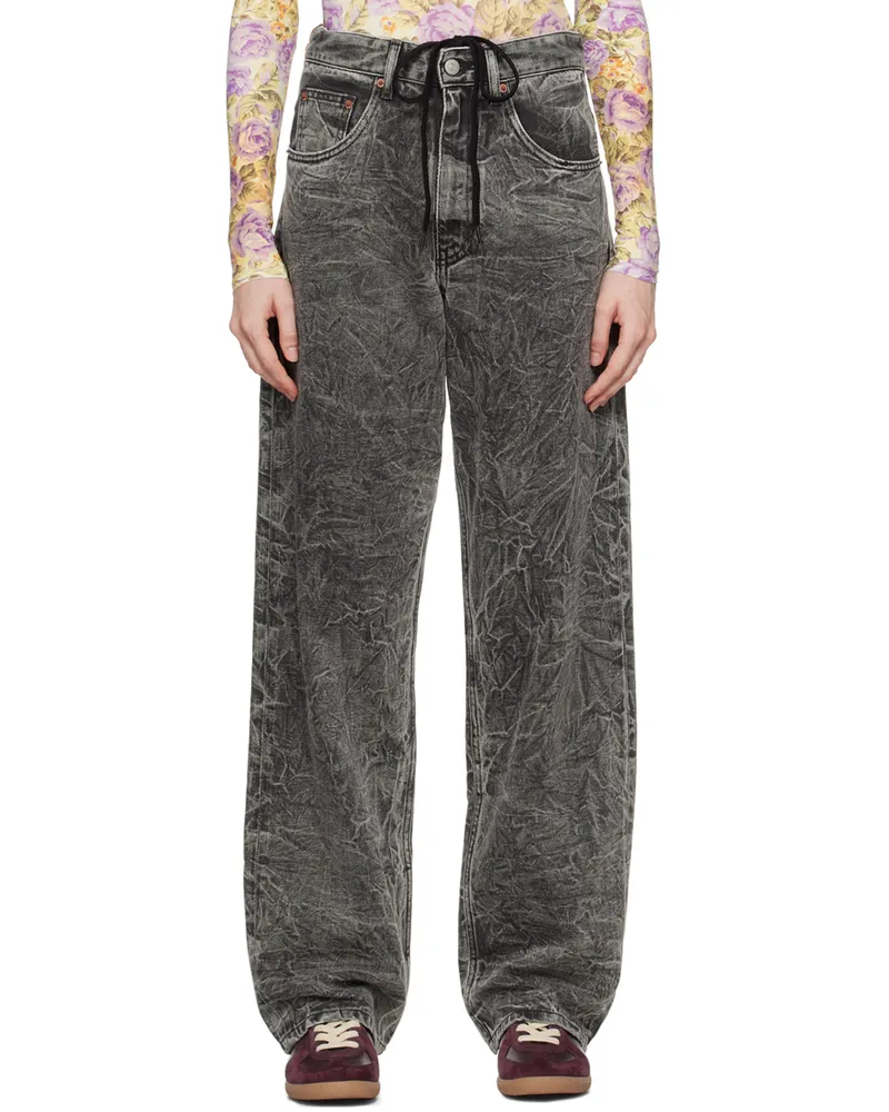 Maison Margiela Gray Creased Jeans 860