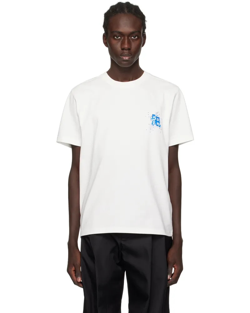 Adererror White Crystal-Cut T-Shirt Off