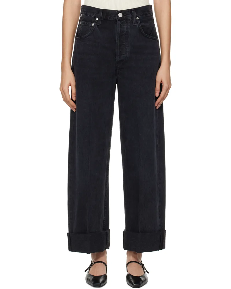 Citizens of humanity Black Ayla Baggy Jeans Voila