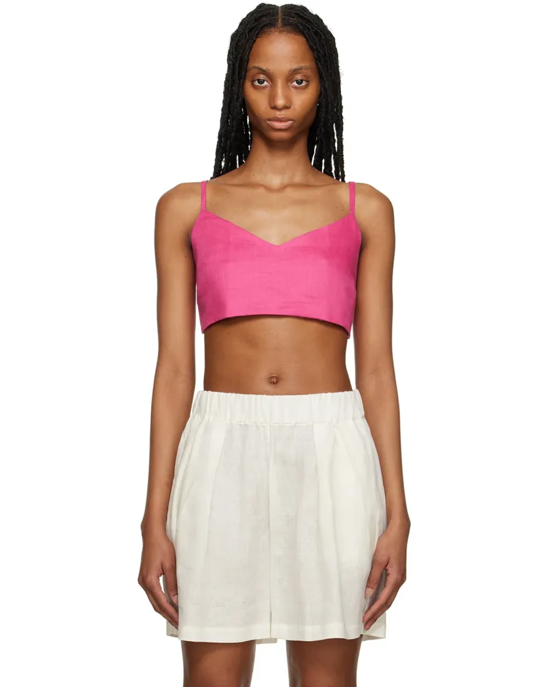 ASCENO Pink Ezra Tank Top Hot