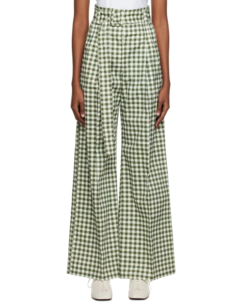 Tanner Fletcher Green Bianca Trousers Green