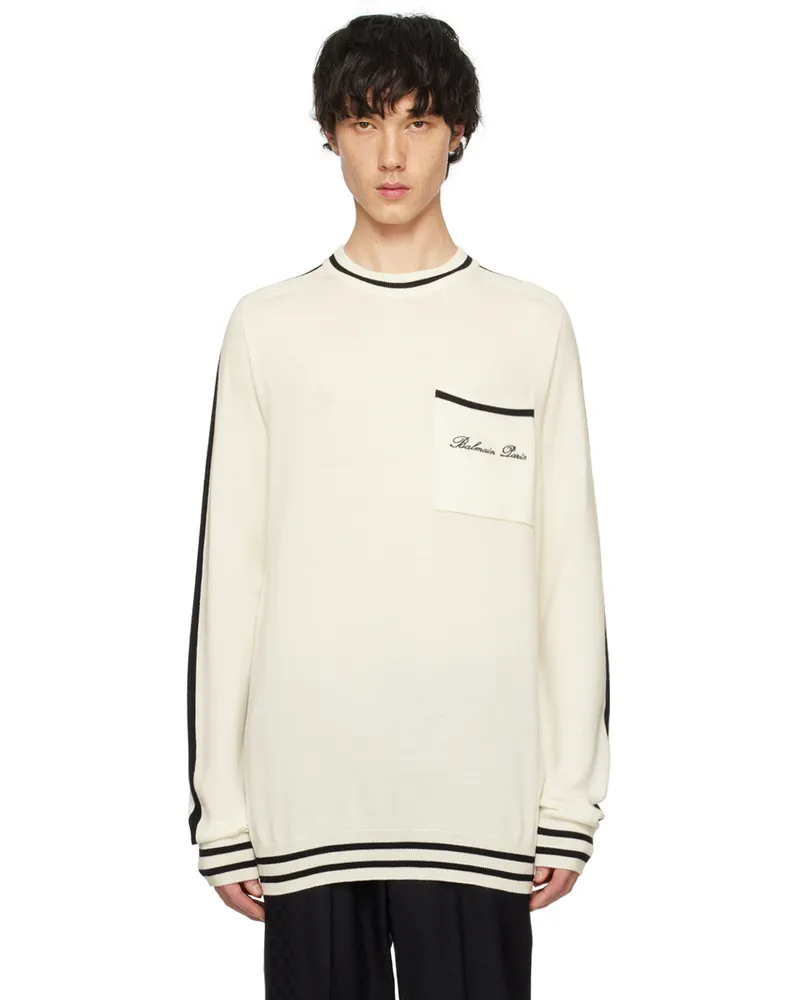 Balmain Off-White Signature Sweater Gmt