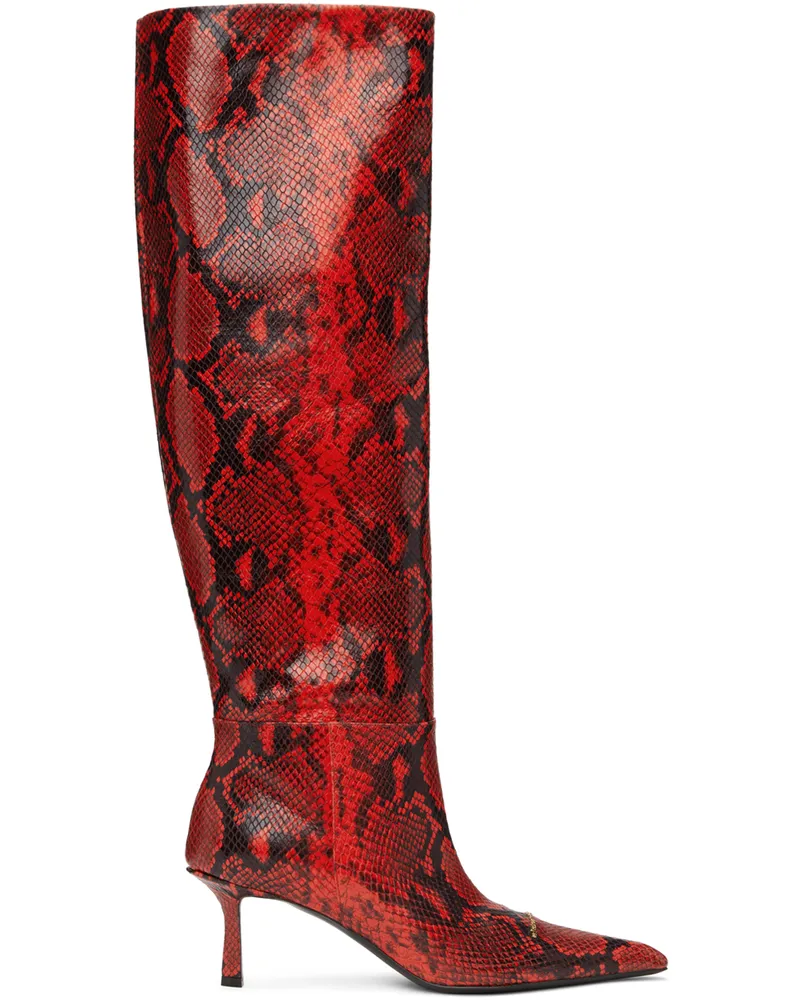 Alexander Wang Red Viola Slouch Boots 600