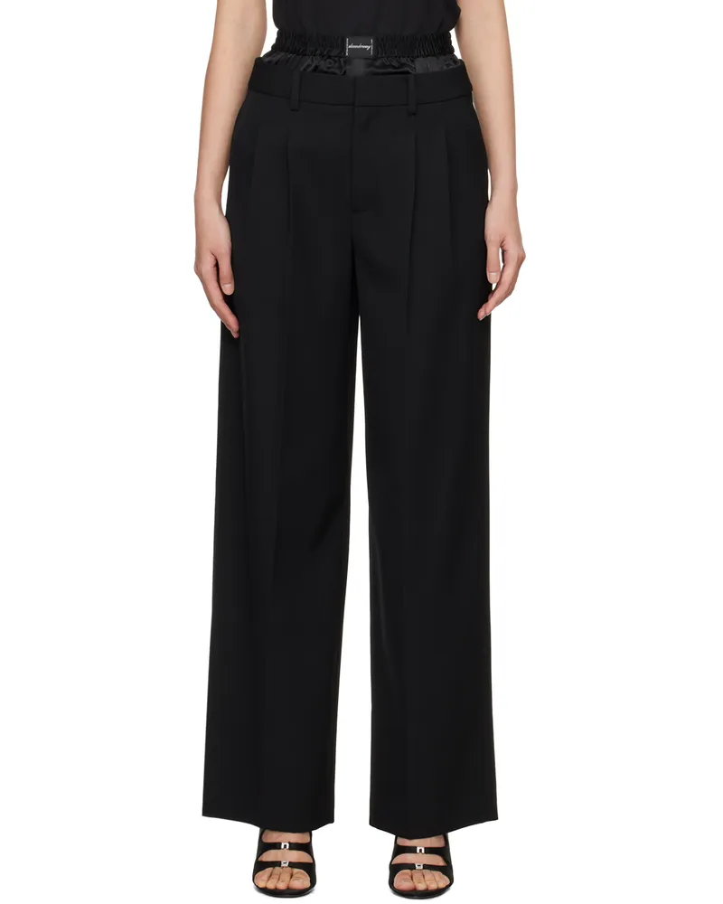 Alexander Wang Black Layered Trousers 001